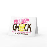 Pre-Law Chick 2 Greeting Card