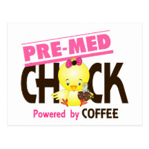 Pre-Med Chick 4 Postcard