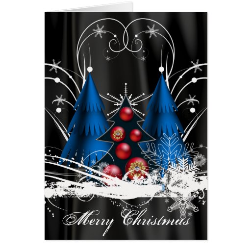 PrePrinted Christmas Tree Card Zazzle