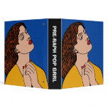 Pre-Raph Pop Grrl (1.5in) Vinyl Binder
