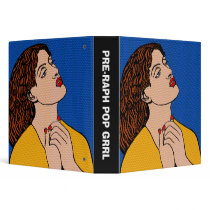 Pre-Raph Pop Grrl (1.5in) Vinyl Binder