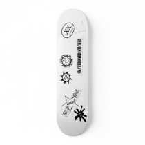 Pre-stuck skateboards
