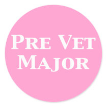 Pre Vet Major Gifts stickers