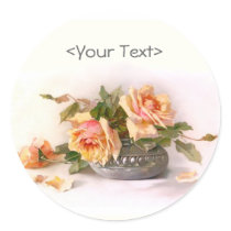 Preach Rose Still Life stickers by Memory_Lane Preach Rose Still Life stickers