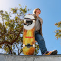 PREACHERMAN ON FIRE CUSTOMIZE SKATE BOARD. skateboards