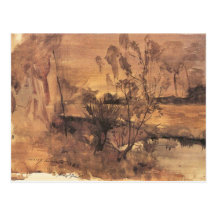 Prechtal by Lovis Corinth Postcard