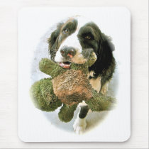 Precious and Her Fave Toy mousepads by puppiluv Precious and Her Fave Toy mousepads