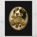 Precious And Her Fave Toy:  Sepia Custom Flyer