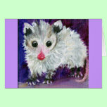 Precious Baby Purple Possum Card cards