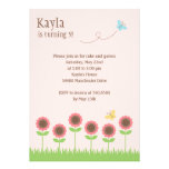 Precious Blooms Birthday Party Invitation invitations