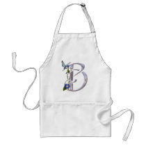 Precious Butterfly Initial B aprons
