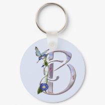 Precious Butterfly Initial B keychains by initials Precious Butterfly Initial B keychains