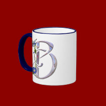 Precious Butterfly Initial B mugs