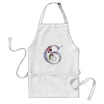 Precious Butterfly Initial G aprons by initials Precious Butterfly Initial G aprons
