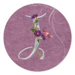 Precious Butterfly Initial J Sticker