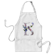 Precious Butterfly Initial K aprons by initials Precious Butterfly Initial K aprons