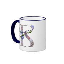 Precious Butterfly Initial K Coffee Mug