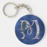 Precious Butterfly Initial M Keychain