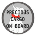 PRECIOUS CARGO ON BOARD stickers