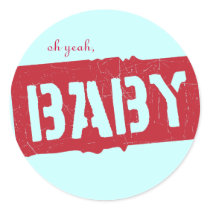 Precious Cargo Shower Round Stickers