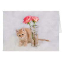 Precious Cat Greeting Card