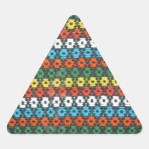 Precious Fibers Triangle Stickers