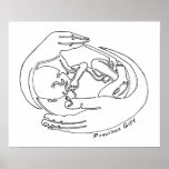 Precious Gift One Line Design Poster