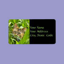 Precious jungle Kitty Address Labels labels