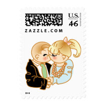 Precious Moments First Kiss Postage Stamps