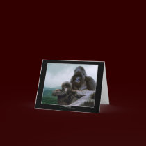 PRECIOUS ~ Mtn Gorilla Note cards by RavenSpiritPrints PRECIOUS ~ Mtn Gorilla Note cards