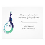 Precious Peacock in Purple, Teal, and Green Invitations