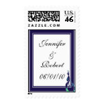 Precious Peacock in Purple, Teal, and Green Stamp