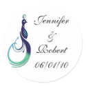 Precious Peacock in Purple, Teal, and Green sticker