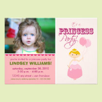 Precious Princess Party Invitation (pink) invitations