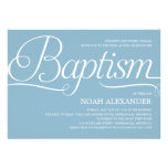 Precious Script Baptism Invitation - Blue invitations
