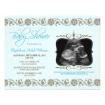 Precious Sonogram Baby Shower Invitation (blue)
