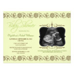 Precious Sonogram Baby Shower Invitation (green)