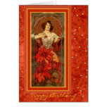 "Precious Stones - Ruby" 1900 - July Birthday Card cards