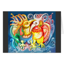 Precolumbian birds greeting cards