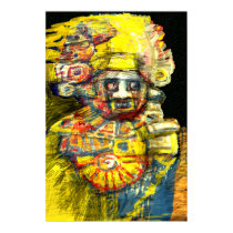 Precolumbian God posters