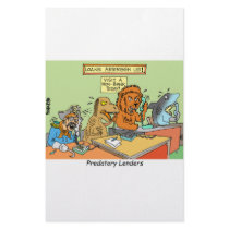 PREDATORY LENDERS / BANKING / BAKERS / FINANCIAL stationery