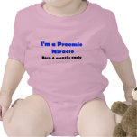 Preemie Miracle Born 4 months early, Boy Baby Bodysuit