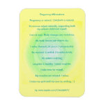 Pregnancy Affirmations Flexible Magnets magnets