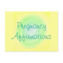 Pregnancy Affirmations, postcards