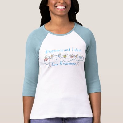 Pregnancy and Infant Loss Awareness Shirt by mommytoangels