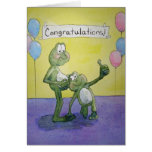 Pregnancy Announcement New Baby Card Frog