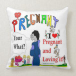 Pregnancy Throw Pillow pillows
