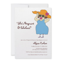 Pregnant and Fabulous Baby Shower invitations by paisleyinparis Pregnant and Fabulous Baby Shower invitations
