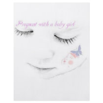 Pregnant baby girl full color flyer