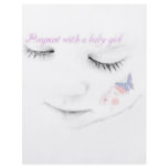 Pregnant baby girl full color flyer